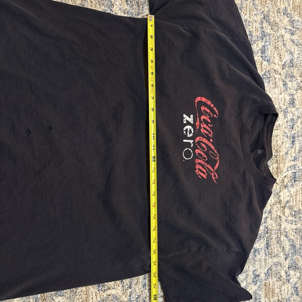 Vintage Coca Cola Black and Red Short Sleeve Tee shirt